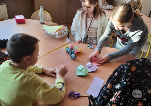 Twórcze prace projektowe uczniów świetlicy.