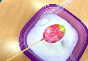 Element twórczej pracy ucznia klasy 1a.