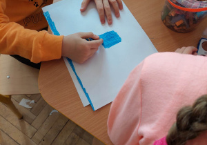 Twórcze działania uczniów świetlicy.