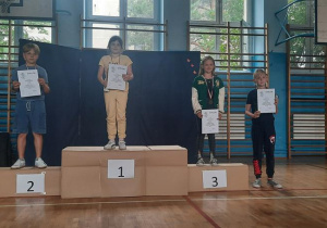 Zwycięzcy wśród zawodników z klasy 3a.