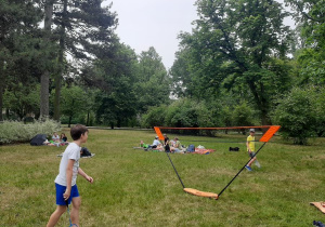 Klasa 4a podczas aktywności w Parku im. J. Poniatowskiego.