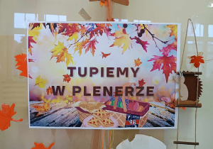 Plakat dotyczący warsztatów "Tupiemy w plenerze".
