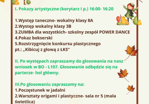 Program pikniku "Smaki jesieni".