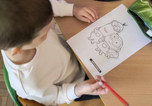 Minionkowe Drzwi Otwarte w świetlicy.