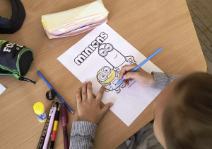Minionkowe Drzwi Otwarte w świetlicy.