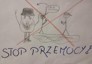 "Stop agresji! Stop przemocy!"_tematyczna praca świetliczaków.