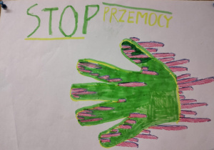 "Stop agresji! Stop przemocy!"_tematyczna praca świetliczaków.