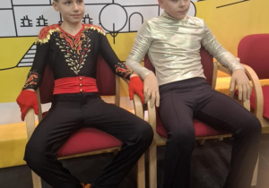 Oliwier Gąsior (1 m-ce) i Antoni Poborski (4 m-ce)_soliści klasy srebrnej.