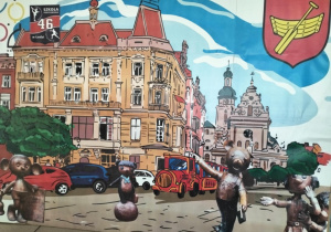 "Nasza Łódź"_plakat nawiązujący do miasta Łodzi.