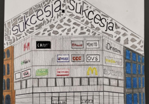 "Nasza Łódź"_praca plastyczna uczniów klasy 6b.