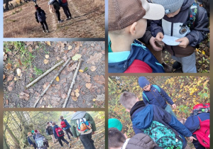 Leśna Szkoła Survivalu_edukacja dla bezpieczeństwa w klasie 2a_podchody.