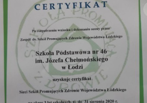 certyfikat