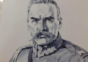 Fragment dekoracji okolicznościowej.