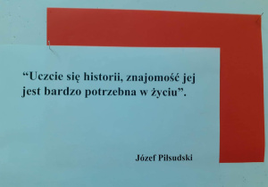 Fragment dekoracji okolicznościowej.