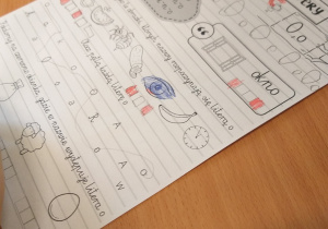 Karta pracy utrwalająca poznaną literkę.