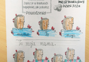 Karty pracy matematyczno-polonistyczne związane z tematyką Dnia Jeża.