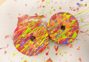 Pączki w wykonaniu ucznia klasy 1a.