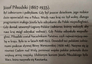 Dzień patriotyzmu w świetlicy szkolnej_biografia Józefa Piłsudskiego.