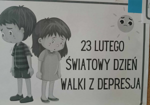 Plakat dotyczący depresji.