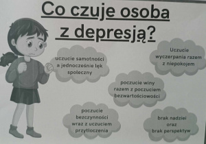 Plakat dotyczący depresji.