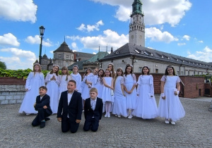 Pielgrzymka dzieci komunijnych na Jasną Górę.