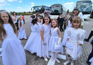 Pielgrzymka dzieci komunijnych na Jasną Górę.