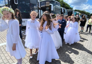 Pielgrzymka dzieci komunijnych na Jasną Górę.