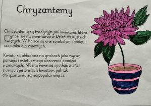 Plakat związany z obchodami Dnia Wszystkich Świętych.