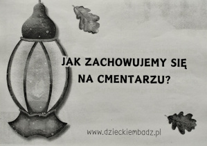 Plakat związany z obchodami Dnia Wszystkich Świętych.