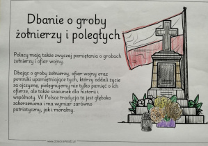 Plakat związany z obchodami Dnia Wszystkich Świętych.