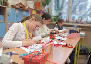 Klasowe obchody Dnia Niepodległości w klasie 3a.