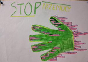 "Stop agresji! Stop przemocy!"_tematyczna praca świetliczaków.