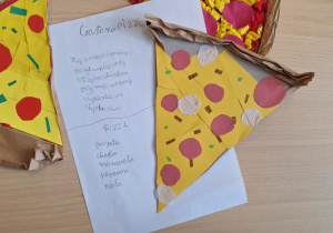 Przepis na ulubioną pizzę i jej wykonanie_twórcza praca uczennicy klasy 3a.