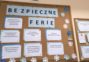 Bezpieczne ferie_gazetka tematyczna.