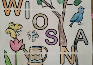 Wiosenny plakat tematyczny.