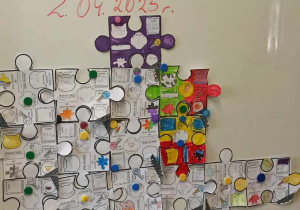 Obchody Światowego Dnia Świadomości Autyzmu_klasa 3b_puzzle.