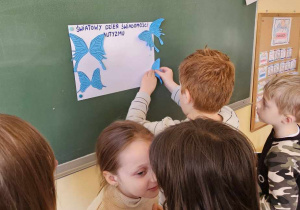 Obchody Światowego Dnia Świadomości Autyzmu_klasa 1b_symboliczne motyle.