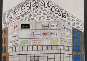"Nasza Łódź"_praca plastyczna uczniów klasy 6b.