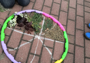 Mandala w wykonaniu świetliczaka.