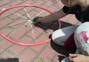 Mandala w wykonaniu świetliczaka.