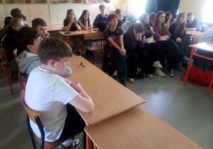 Prelekcja przedstawiciela Muzeum Dzieci Polskich_klasy: 8a i 8b.