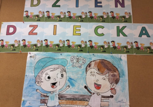 Obchody Dnia Dziecka w świetlicy szkolnej_gazetka tematyczna.