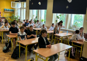 Lekcja prawa w klasie 5b i 8a.