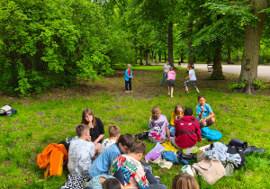 Piknik klasy 4b z okazji Dnia Dziecka.