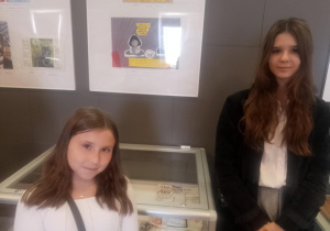 Podsumowanie ogólnopolskiego konkursu „Łódź – miasto buntu”_Natalia Nagebauer (kl. 5a) i Oliwia Sacińska (kl. 7a).
