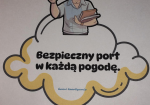 Plakat z afirmacjami obowiązującymi w świetlicy szkolnej.