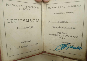 Jedna z historycznych pamiątek rodzinnych ucznia klasy 4a.