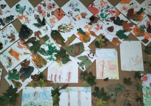 Jesienne inspiracje w świetlicy szkolnej_twórcze prace świetliczaków.