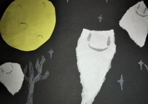 Halloweenowe duszki_zajęcia tematyczne w świetlicy szkolnej.