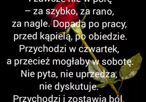 Trudne tematy śmierci_czas zadumy nad dniem Wszystkich Świętych_fragment wiersza.